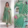Ssc 718 Fandy Silk Embroidery Sequence Work Readymade Suits
